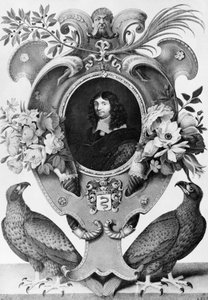 Porträt von Jean-Baptiste Colbert (1619-1683), französischer Staatsmann, Gravur von Nicolas Robert (1614-1685) von Nicolas Robert