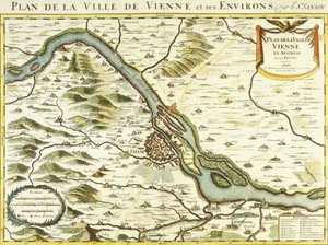 Karte der Stadt Wien, 1692