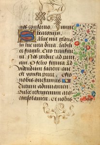 Dekorierte Textseite von Nicolas Spierinc