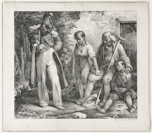 Betteln um Almosen, 1819