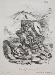Lithografische Skizzen: Es ist das Ende der Welt! (Frontispiz) von Nicolas Toussaint Charlet