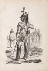 Militärische Kostüme: Grenadier der Königlichen Garde