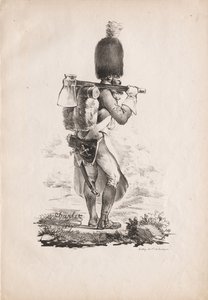 Militärische Kostüme: Infanteriepionier, 1817-1818
