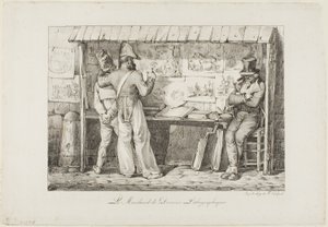 Der Lithographieverkäufer