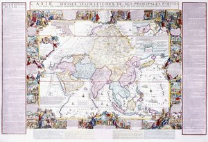 Karte von Asien, 1740