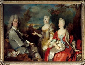 Familienporträt, früher bekannt als Porträt des Malers, seiner Frau und Tochter von Nicolas de Largillière