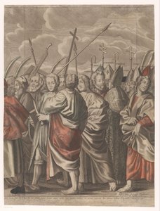 Triumphzug Christi mit Figuren aus dem Alten und Neuen Testament von Nicolas de Larmessin (I)