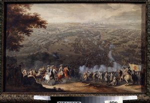 Die Schlacht von Poltawa am 27. Juni 1709