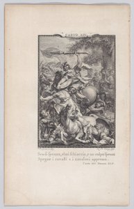Canto 14, Strophe 45, aus Orlando Furioso, 1774 von Nicolas de Launay