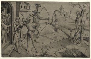 Die Söhne des Königs schießen auf den Leichnam ihres Vaters von Nicolaus Alexander Mair von Landshut