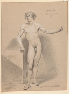 Stehender männlicher Akt, von vorne gesehen (2. Preis 1796) von Nicolaus Ritter jr.