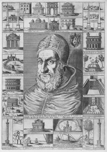 Porträt von Sixtus V, um 1589 von Nicolaus van Aelst
