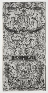 Ornamenttafel mit der Inschrift Victoria Augusta von Nicoletto da Modena