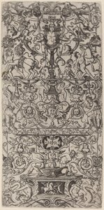 Ornamenttafel: Mars, Gott der Schlachten von Nicoletto da Modena