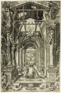 Die Geburt Christi und die Anbetung der Hirten von Nicoletto da Modena