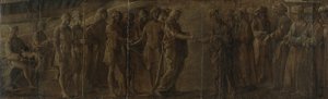 Treffen zwischen einem König und einer Königin, ca. 1490-1510