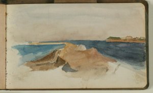 Aussicht über den Öresund, bei den Forts von Niels Larsen Stevns