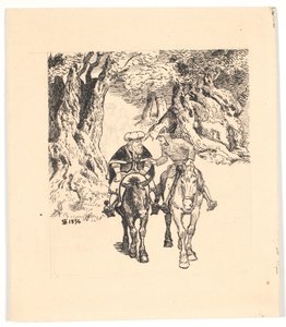 Gane und Blancandrins Ritt von Niels Skovgaard