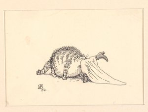 Illustration zu Der dicke Kater von Niels Skovgaard