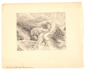 Illustration zu "Sandflugten ved Tisvilde" von Niels Skovgaard