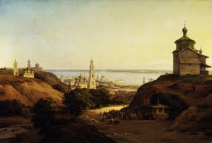 Ansicht von Yuryev-Povolzhsky, 1851 von Nikanor Grigoryevich Chernetsov