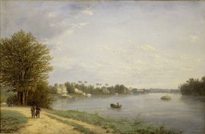 Ansicht der Jelagin-Insel