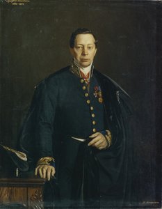 Porträt des Künstlers Pyotr Basin von Nikanor Leontievich Tiutriumov