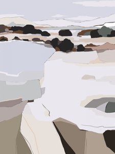 Abstrakte Winterlandschaft