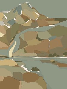 Geometrischer Bergfluss