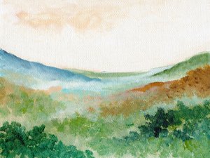 Nebelige Berggelassenheit von Nikita Jariwala
