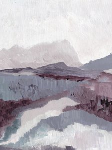 Gedämpfte Berglandschaft