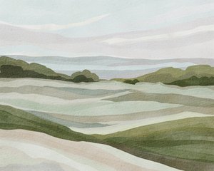 Rollende Pastelllandschaft