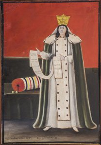 Königin Tamar von Georgien (1160-1213) von Niko Pirosmanashvili
