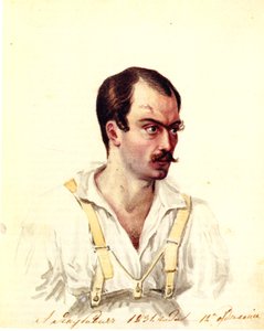 Porträt des Dekabristen Alexander Iwanowitsch Jakubowitsch 1792-1845, 1831