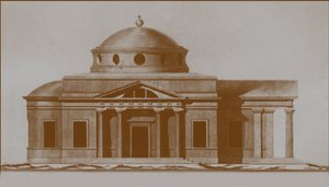 Projekt der Kathedrale St. Joseph in Mogilev, ca. 1780