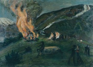 Mittsommerfeuer von Nikolai Astrup