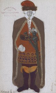 König Mark (Kostümentwurf für die Oper Tristan und Isolde von R. Wagner) von Nikolai Konstantinowitsch Roerich