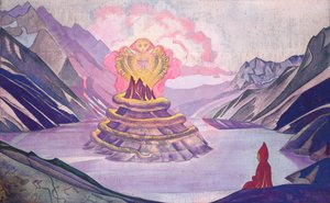 Nagarjuna, Bezwinger der Schlange, 1925 von Nikolai Konstantinowitsch Roerich