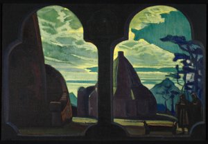 Bühnenbild für die Oper Tristan und Isolde von R. Wagner, 1912
