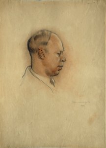 Porträt des Komponisten Sergei Prokofjew (1891-1953) von Nikolai Nikolayevich Vysheslavtsev