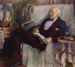 Porträt des russischen Schauspielers und Theaterregisseurs Konstantin Stanislavski bei der Arbeit von Nikolai Pavlovich Ulyanov