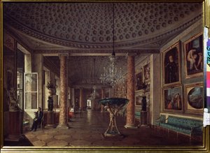 Die Gemäldegalerie im Stroganow-Palast in St. Petersburg