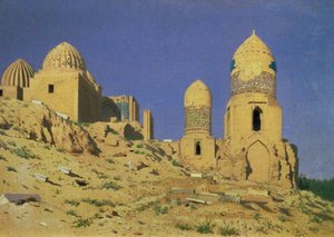 Hazreti Shakh-i-Zindeh Mausoleum in Samarkand, 1869-70