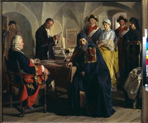 Die Prinzessin Praskovia Yusupova vor ihrer Klostereintritt von Nikolai Vasilievich Nevrev