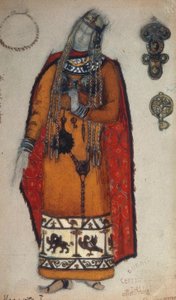 Wagner, Isolde / Figurine von Roerich von Nikolai Konstantinowitsch Roerich