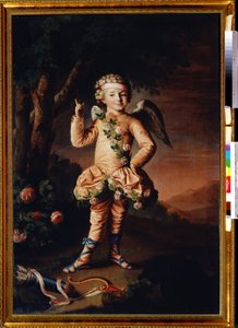 Porträt von Ivan Yakimov als Amor von Nikolay Ivanovich Argunov