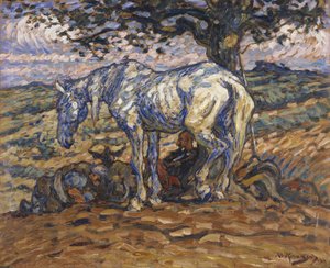 Don Quijotes Pferd Rosinante, 1911 von Nils Kreuger