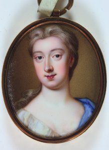 Lady Henrietta Cavendish Holles Harley (Emaille auf Gold)