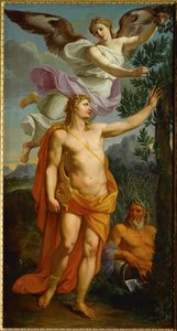 Apollo von der Siegesgöttin gekrönt