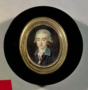 Porträtminiatur von Graf Hans Axel von Fersen (1755-1810) von Noel Halle
